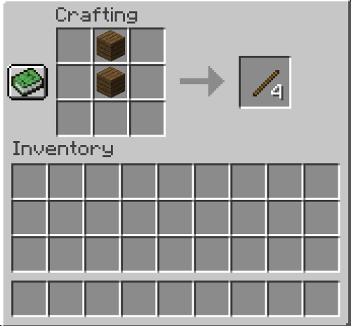 make sticks, How to Make Crossbow in Minecraft