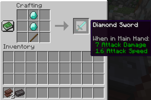 make diamond sword,Make Netherite Sword in Minecraft