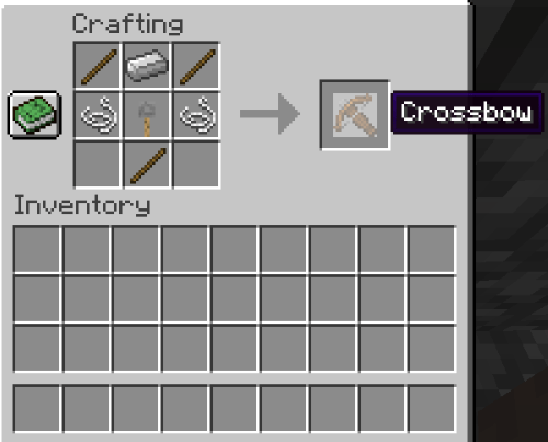 Crossbow, How to Make Crossbow in Minecraft