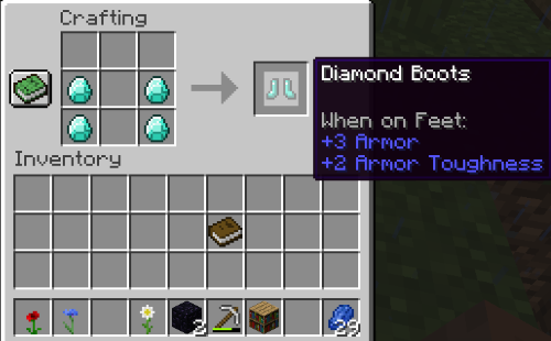 Minecraft Feather Falling Enchantment, make diamond boots