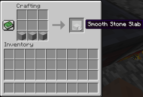 How to Make Armor Stand in Minecraft, make smooth stone slab