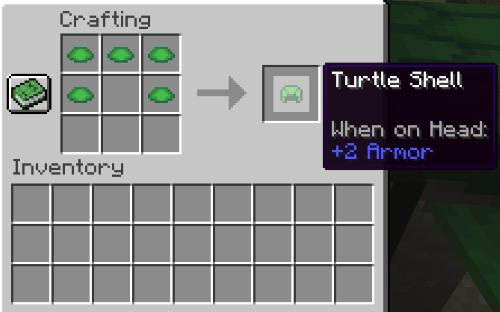 How to Make a Turtle Shell in Minecraft, Make the Turtle Shell