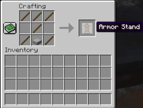 How to Make Armor Stand in Minecraft, make armor stand