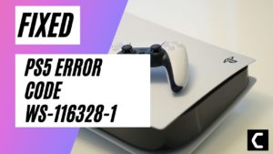 PS5 Error Code WS-116328-1