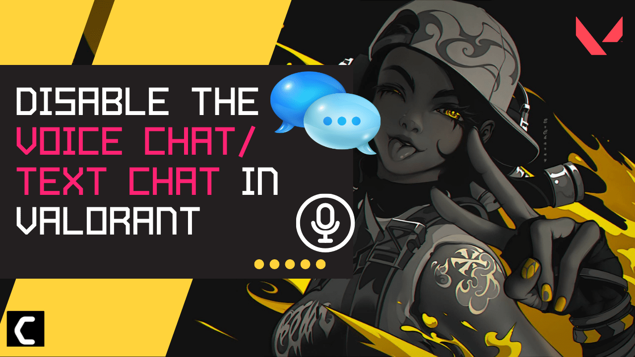 Disable the Voice Chat/Text Chat in Valorant? Explained With Pictures