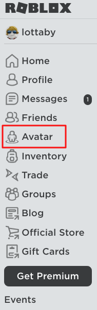 Avatar option how to delete outfits on roblox