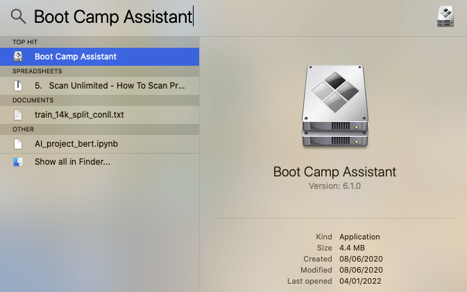 boot camp Genshin Impact on Mac