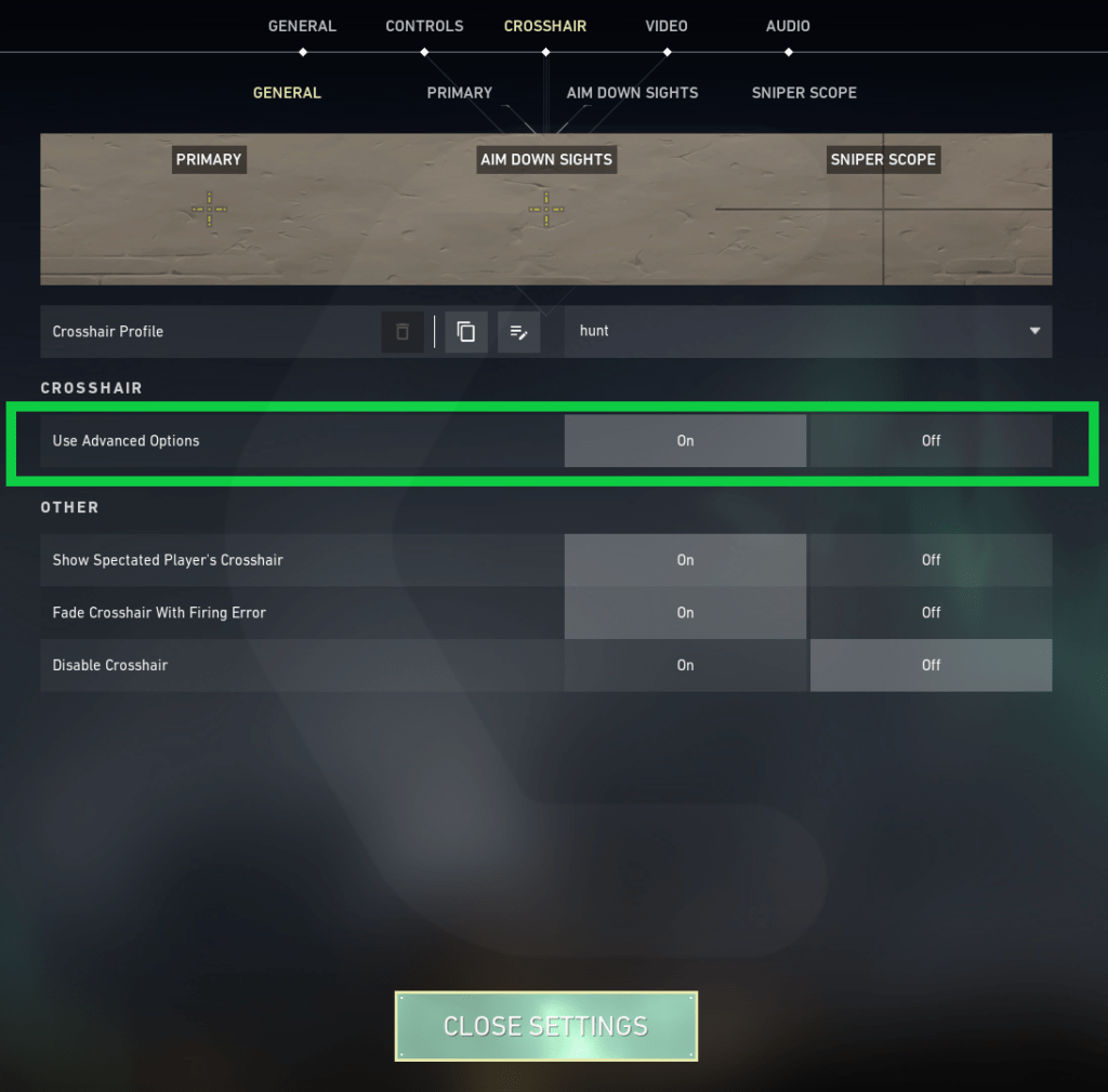 Use adavanced options Crosshair in Valorant, best valorant crosshair, valorant crosshairs,dot crosshair valorant, valorant crosshair settings