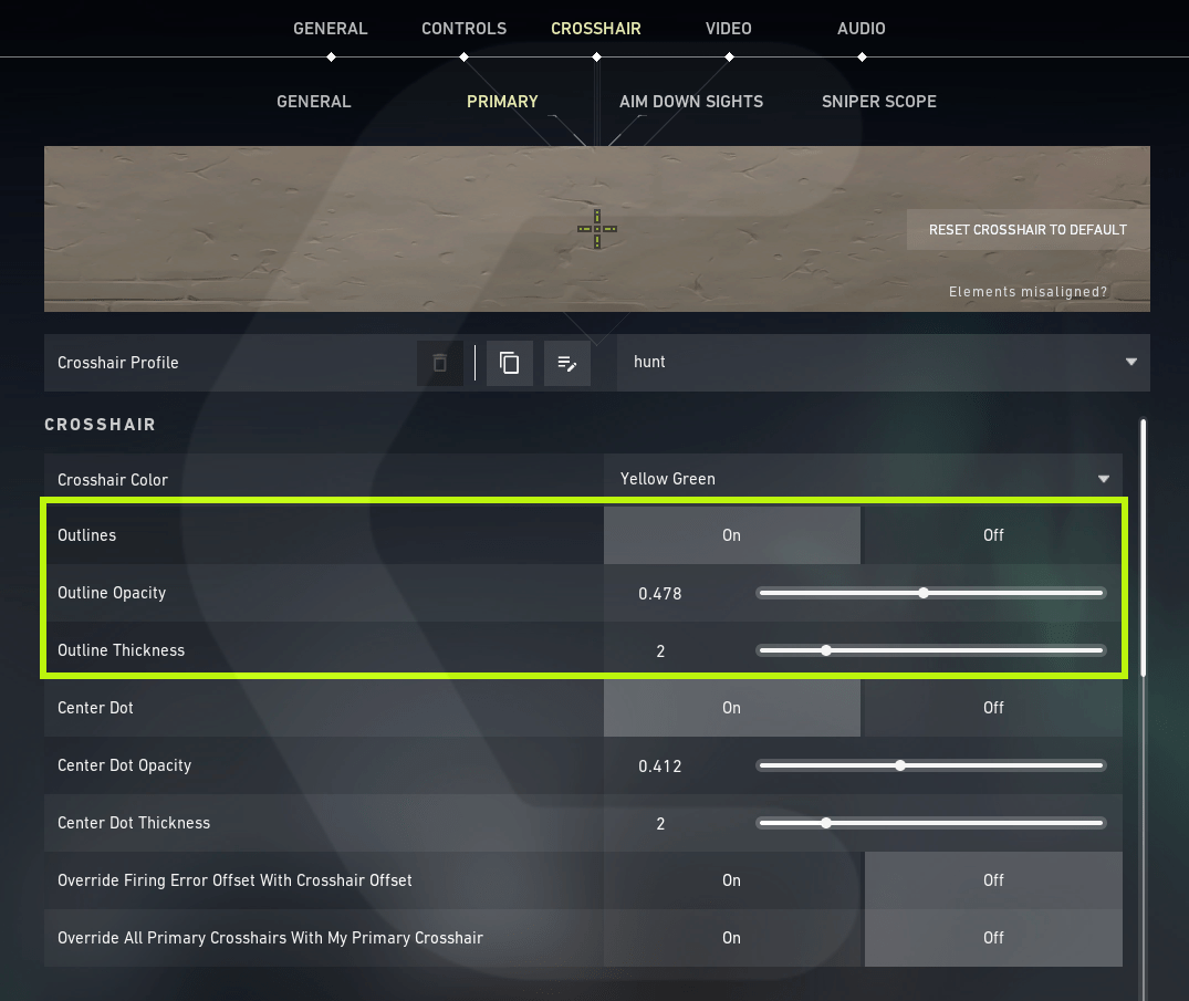 Outlines Crosshair in Valorant, best valorant crosshair, valorant crosshairs,dot crosshair valorant, valorant crosshair settings