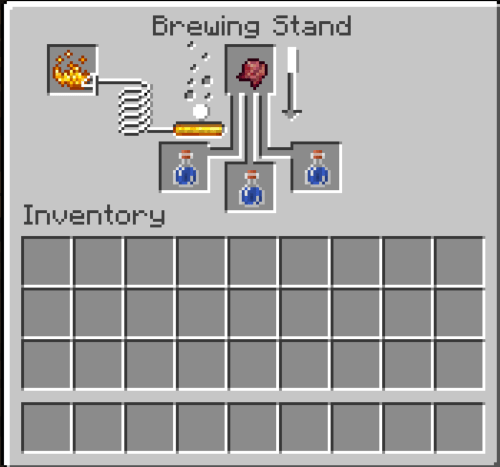 craft potion of weakness, Potions in Minecraft