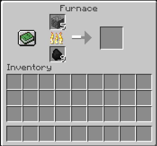 place cobblestone in furnace, Make Blast Furnace in Minecraft