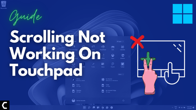 Scrolling Not Working On Touchpad