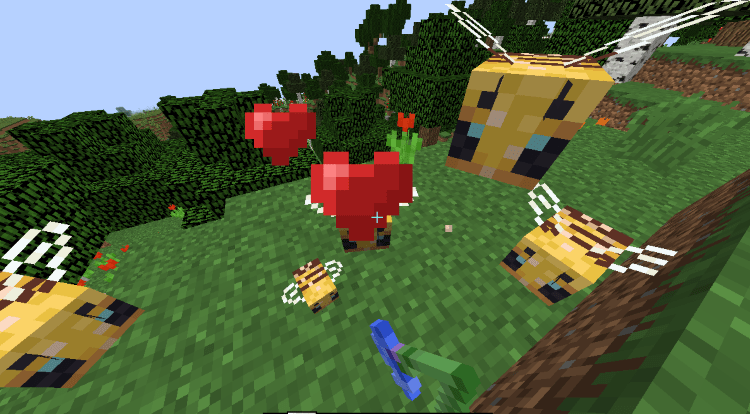 How to Tame a Bee in Minecraft, breed bees