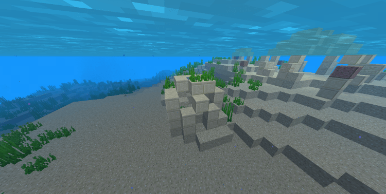 Find Minecraft Buried Treasure, ocean ruin