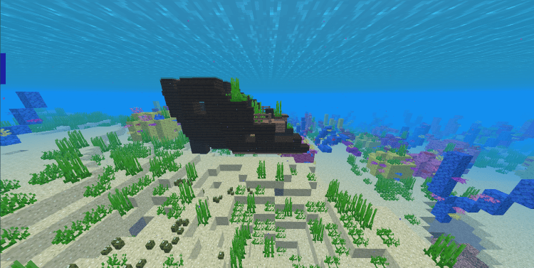 Find Minecraft Buried Treasure, Shipwreck