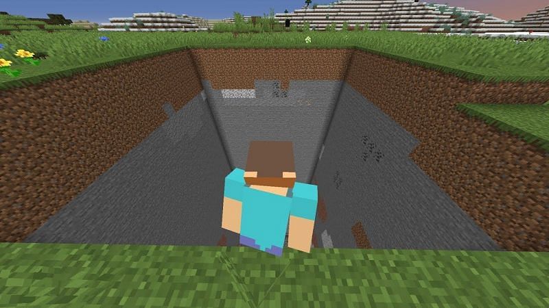 How to see Chunks in Minecraft, unloaded chunk on land