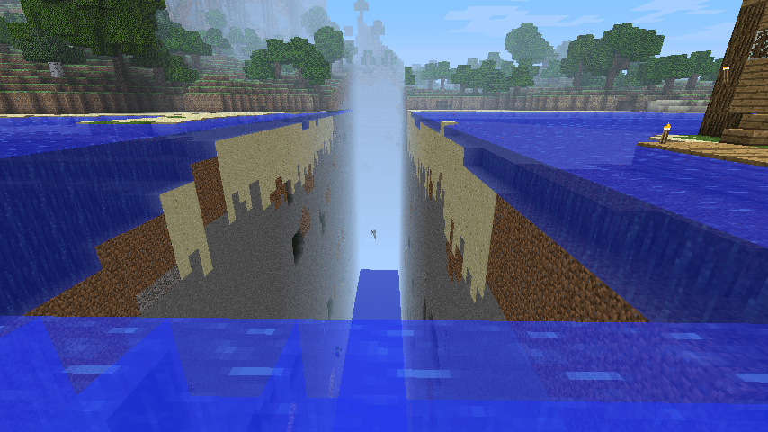 How to see Chunks in Minecraft, unloaded water chunk