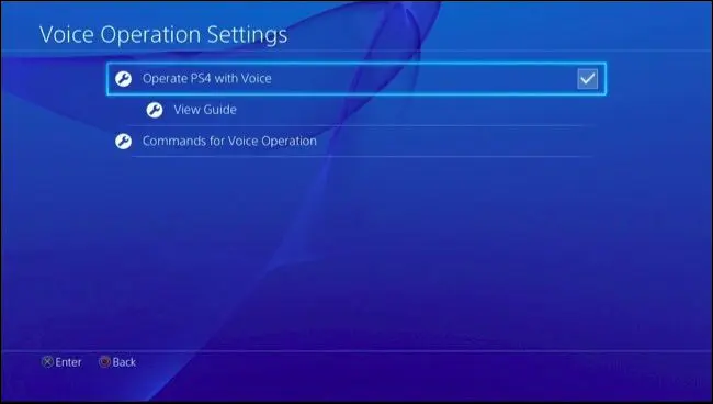 Control your PS4 with your Voice