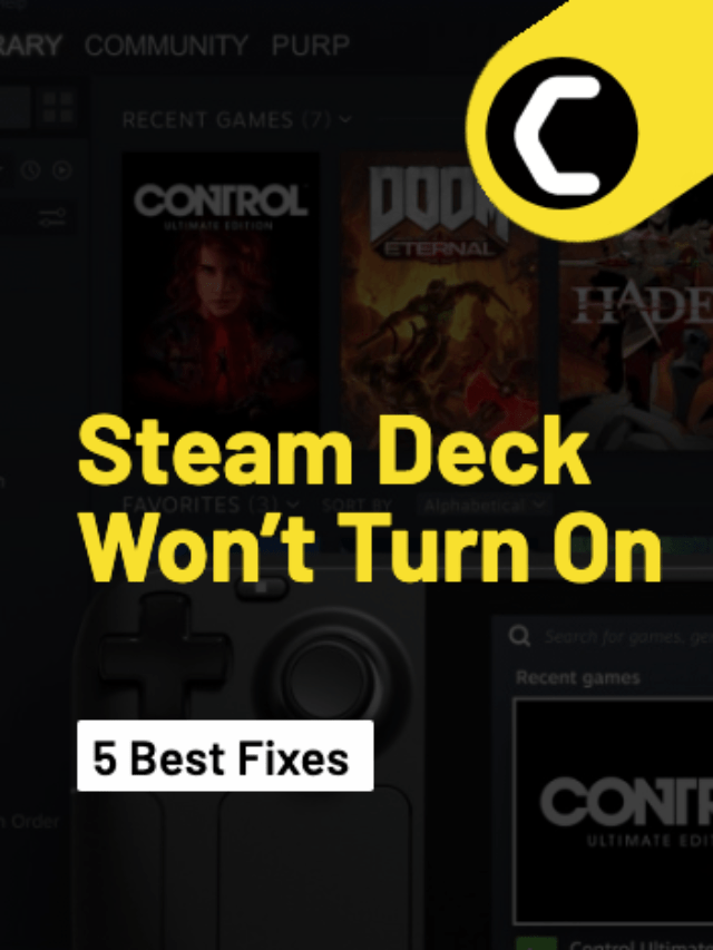 5 Easy Ways To Fix Steam Deck Won’t Turn On