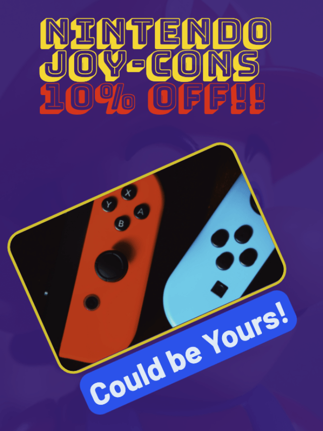 Nintendo Offering Discount? YES!!! 10% OFF on Joy-Con!!!