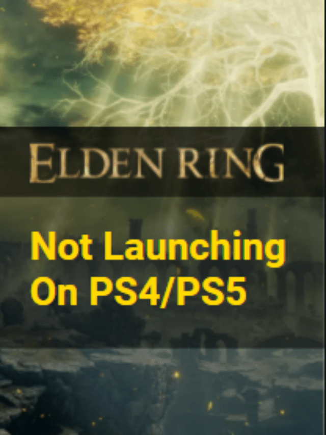 Elden Ring Not Launching on PS4/PS5 Fixed