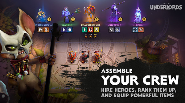Dota Underlords free games to play on steam deck