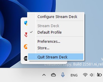 quit stream deck