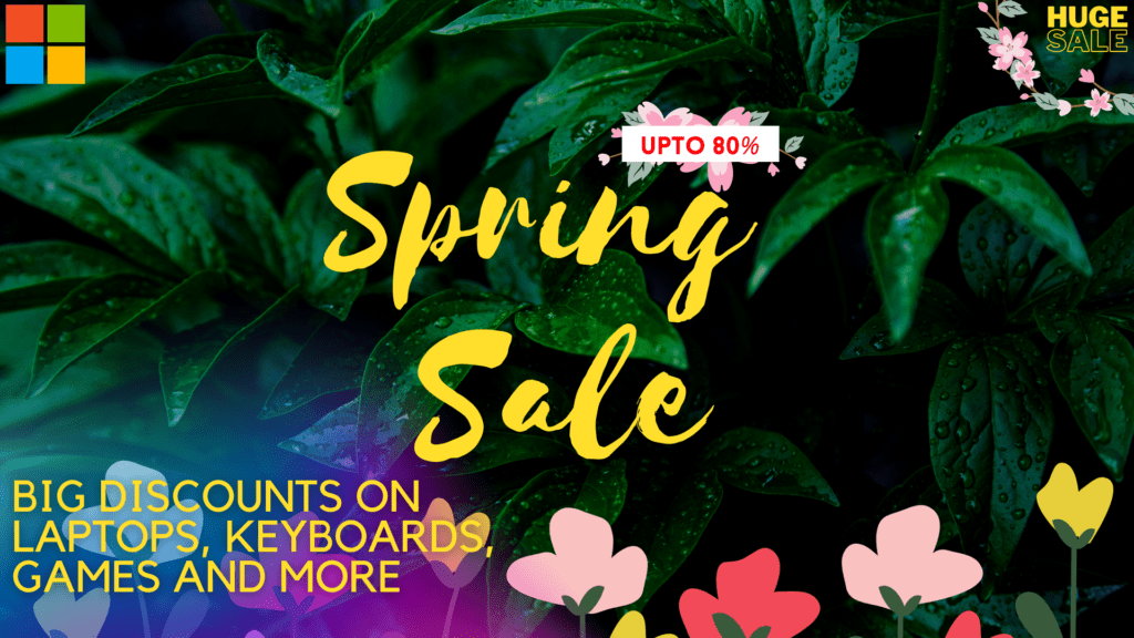 Microsoft Spring Sale: Big Discounts on Laptops, Keyboards, Games and More