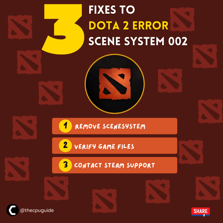 DOTA 2 Error Scene System 002? 3 BEST Fixes!