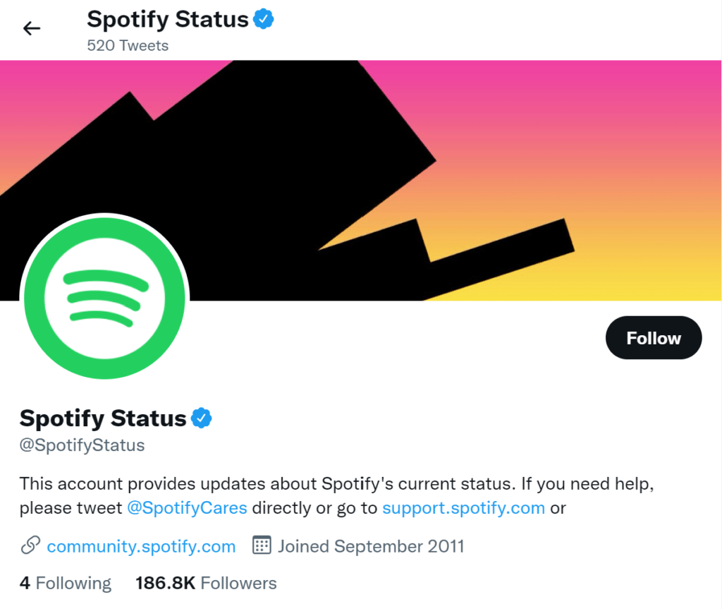 Reaching out to Spotify Status to fix podcast not showing up on Spotify