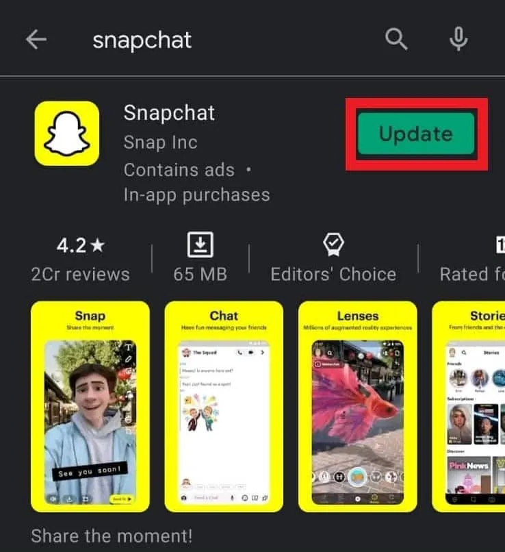 Snapchat Not "Showing Contact Names"?