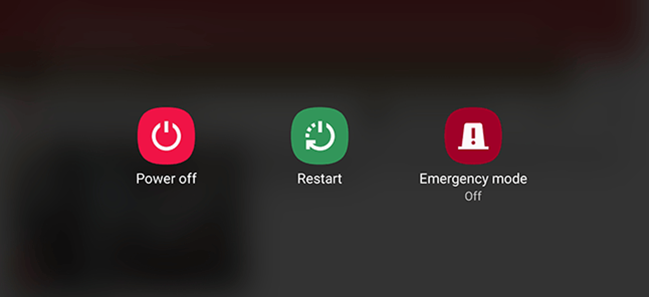 Android Power Options Reboot