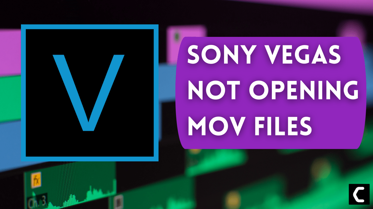 Sony Vegas not opening MOV files 1