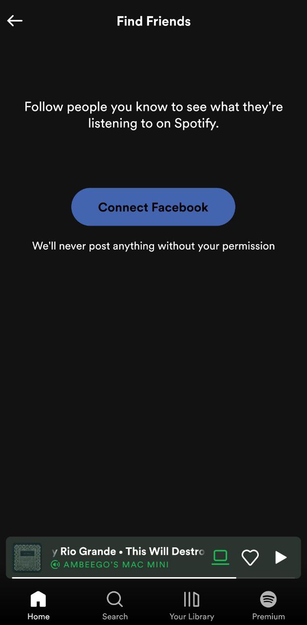 connect facebook