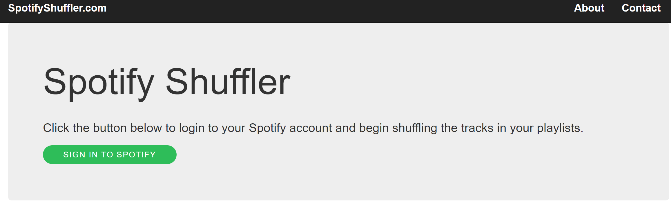 spotify shuffler