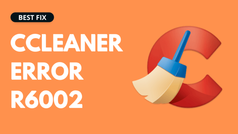 CCleaner Error R6002 Floating Point Support Not Loaded.