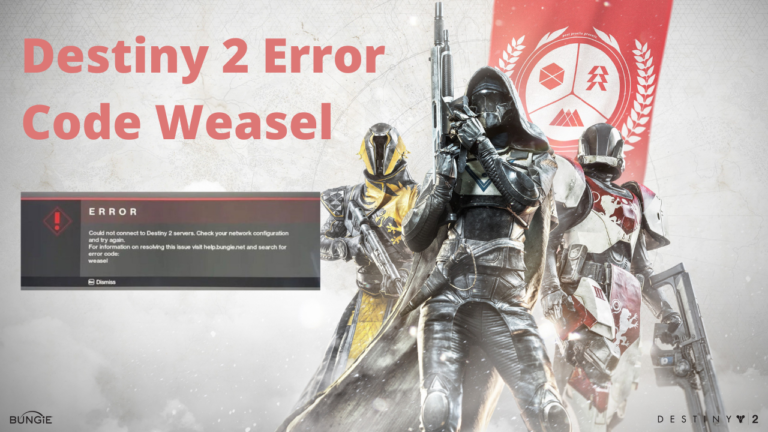 Destiny 2 Error Code Weasel “Could Not Connect to Destiny 2”