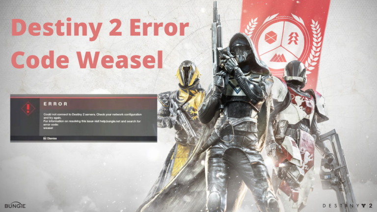 Destiny 2 Error Code Weasel