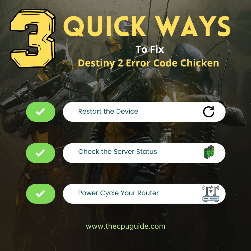 Destiny 2 Error Code Chicken [Super Guide]