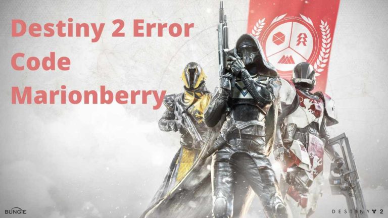 Destiny 2 Error Code Marionberry "Could Not Connect"