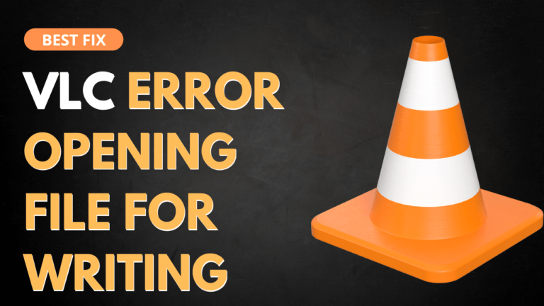 VLC Error Opening File For Writing