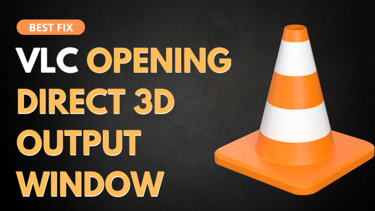 VLC Opening Direct 3d Output Window