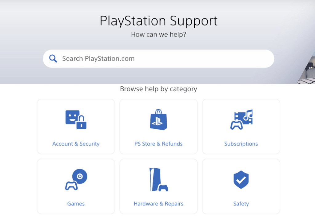 Contact support to fix PS5 PS4 Screen Flickering