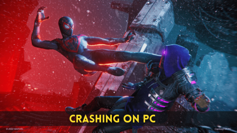 Spider Man Miles Morales crashing on PC
