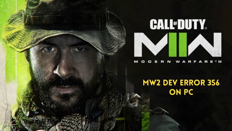 COD Modern Warfare 2 Dev Error 356 on PC? [Fixed]