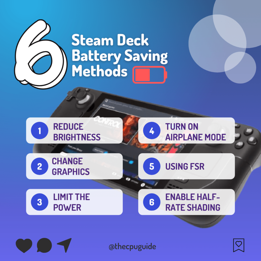 6 Ways to Make Your Steam Decks Battery Last Longer