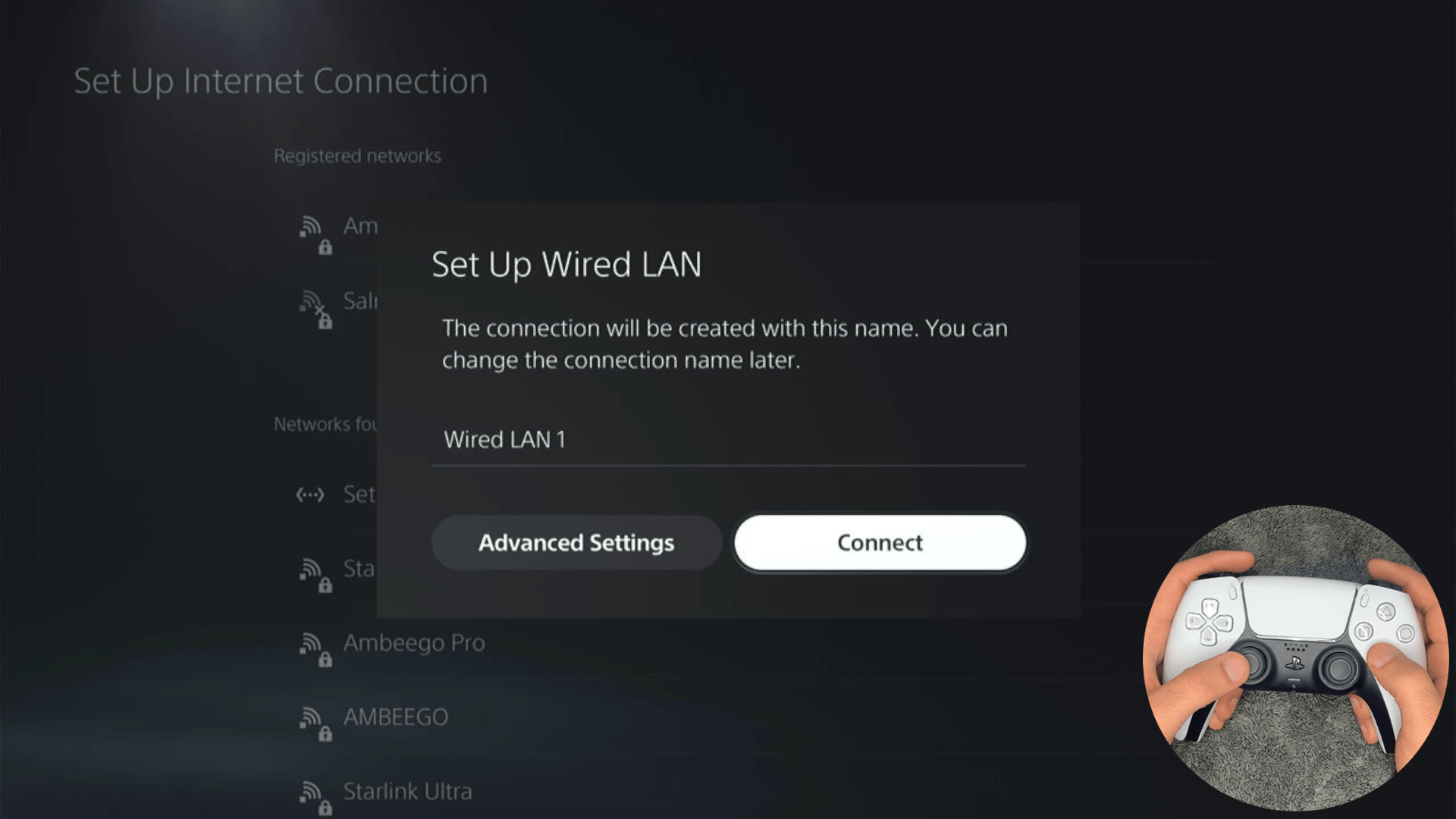 New dialog to rename your connection and then proceed to Connect to it.