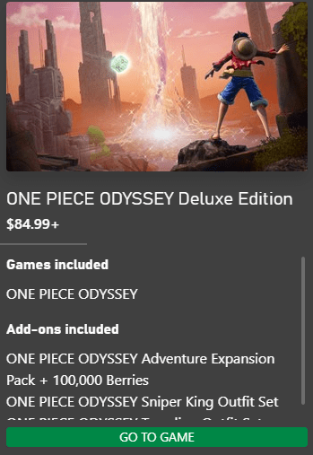 One Piece Odyssey All Game Editions, and Pre-Order Bonuses