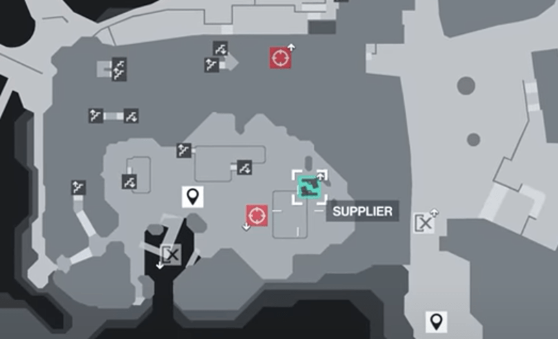 Supplier on Map in Hitman Freelancer