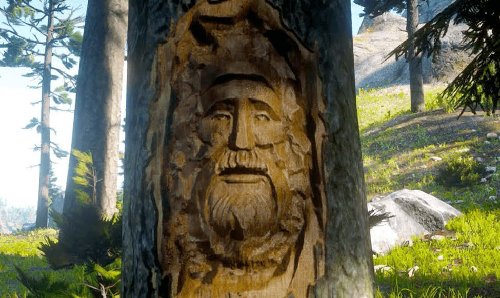 Faces in The Trees Easter Egg in Red Dead Redemption 2